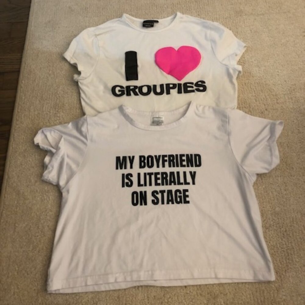 Graphic Cropped Tee Set